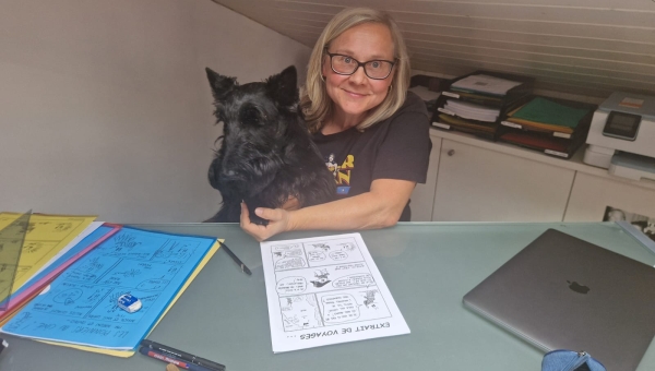 La Collombeyroude Jannick Simoncini publie une 3e BD des aventures de Watson, son chien 